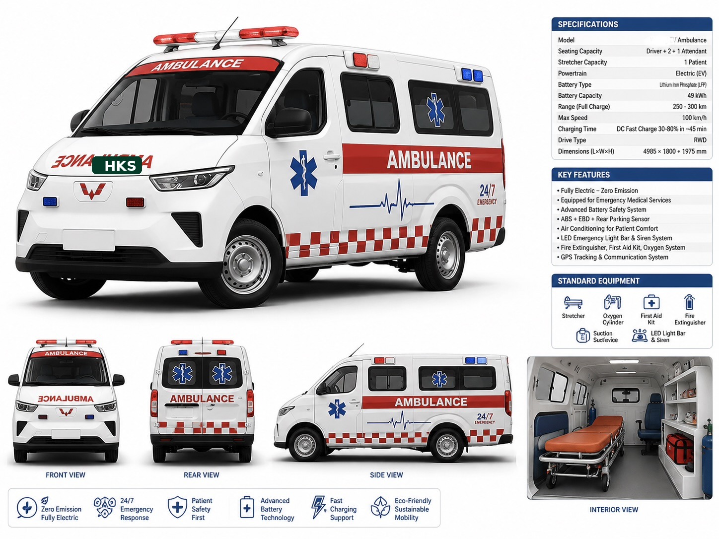 Electric ambulance